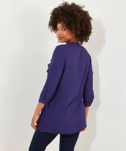 Lovely Lace Trim Blouse