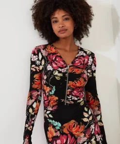 Lucy Zip Through Jersey Dress