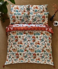 Luxe Leopard Floral Reversible Duvet Set