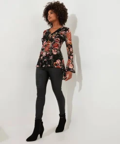Macy Lace Zip Top