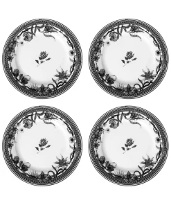Magnificent Monochrome Floral Dinner Plates