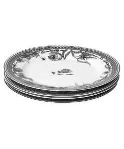 Magnificent Monochrome Floral Dinner Plates