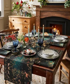 Magnificent Monochrome Floral Dinner Plates