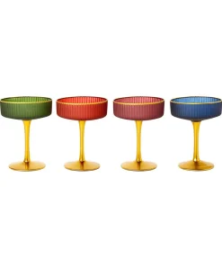 Majestic Jewel Martini Glasses Set Of 4
