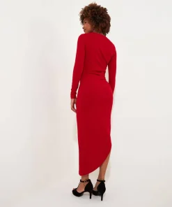 Make A Statement Stretch Red Dress