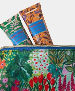Merry And Wild Velvet Pouch With Handbag Essentials