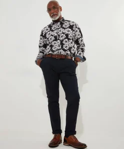 Monochrome Floral Shirt