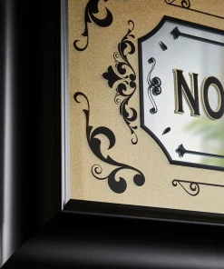 Nobody Gets Out Sober Framed Mirror Sign