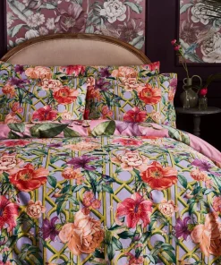 Peacock Plumage Reversible Duvet Set