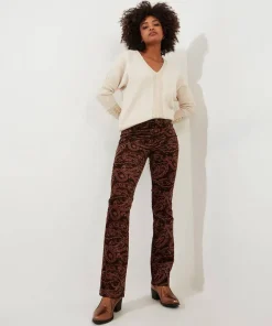 Perfectly Paisley Printed Moleskin Trousers