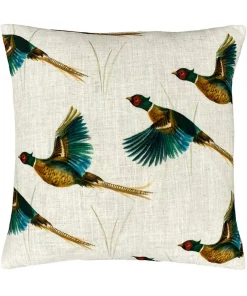 Pheasants In Flight Cushion