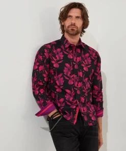 Pink Autumn Leaves Shirt