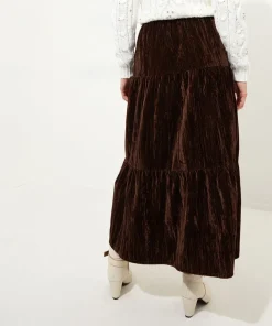 Remarkable Velour Tiered Skirt