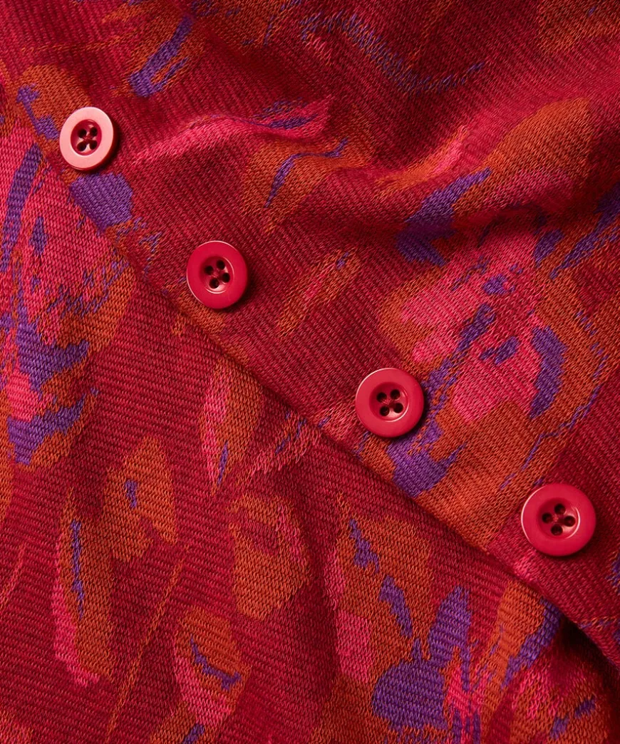 Rich Florals Jacquard Tunic