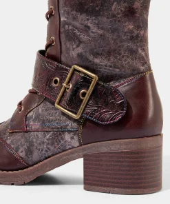 Robyn Tooled Strap Boots