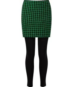 Rock Dogstooth Skirted Legging