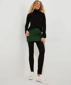 Rock Dogstooth Skirted Legging