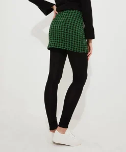 Rock Dogstooth Skirted Legging
