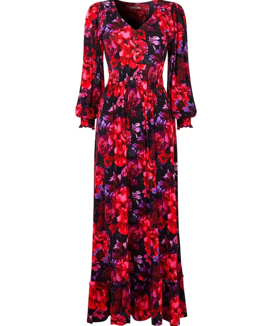 Romantic Florals Jersey Dress