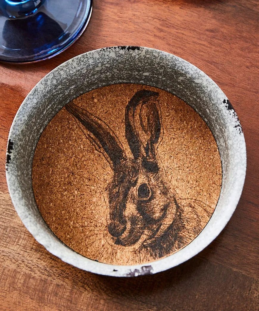 Set Of 4 Heritage Hare Coasters