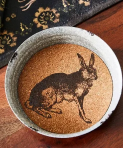 Set Of 4 Heritage Hare Coasters