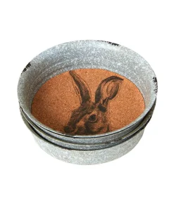 Set Of 4 Heritage Hare Coasters