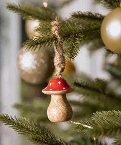 Set Of 2 Woodland Winter Hanging Christmas Decorations