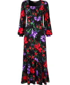 Shona Floral Jersey Dress