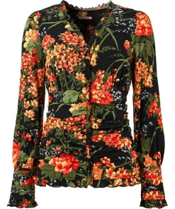 Simon's Vintage Printed Blouse