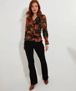 Simon's Vintage Printed Blouse