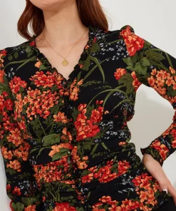 Simon's Vintage Printed Blouse