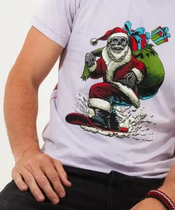 Snow Boarding Santa Tee