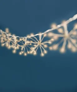 Sparkling Silver Starburst Fairy Lights