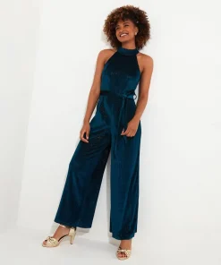 Statement Velour Jumpsuit