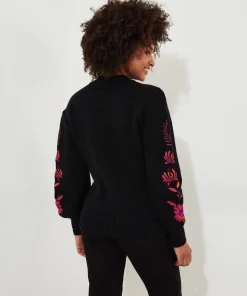 Stunning Florals Embroidered Jumper