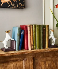 Terrific Terrier Pair Of Cast Iron Antique Bookends