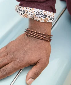 Triple Wrap Mix Leather Bracelet