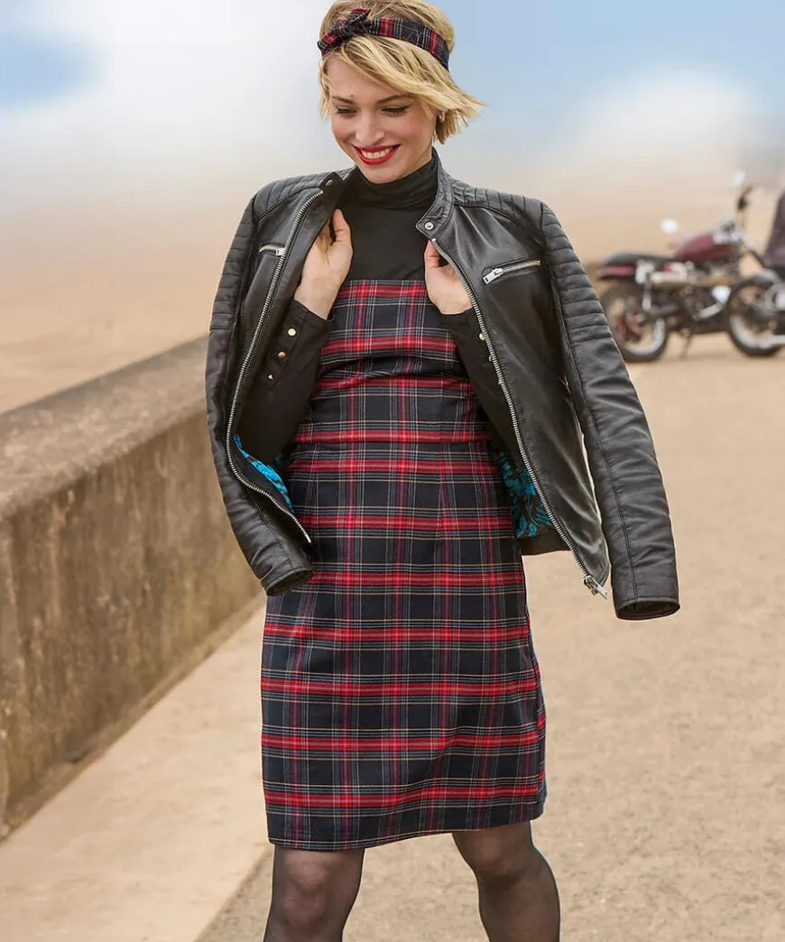 Trudy Check Pinafore