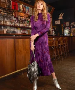 Truly Remarkable Flocked Jersey Dress