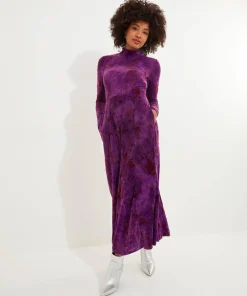 Truly Remarkable Flocked Jersey Dress