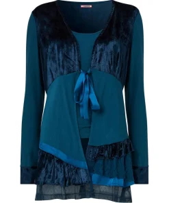 Valerie Velour Cutabout Top