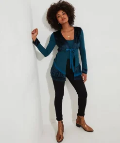 Valerie Velour Cutabout Top