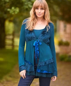 Valerie Velour Cutabout Top