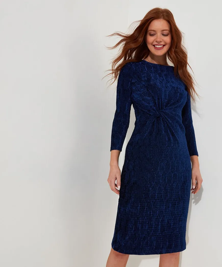Vivian Stretch Velour Dress