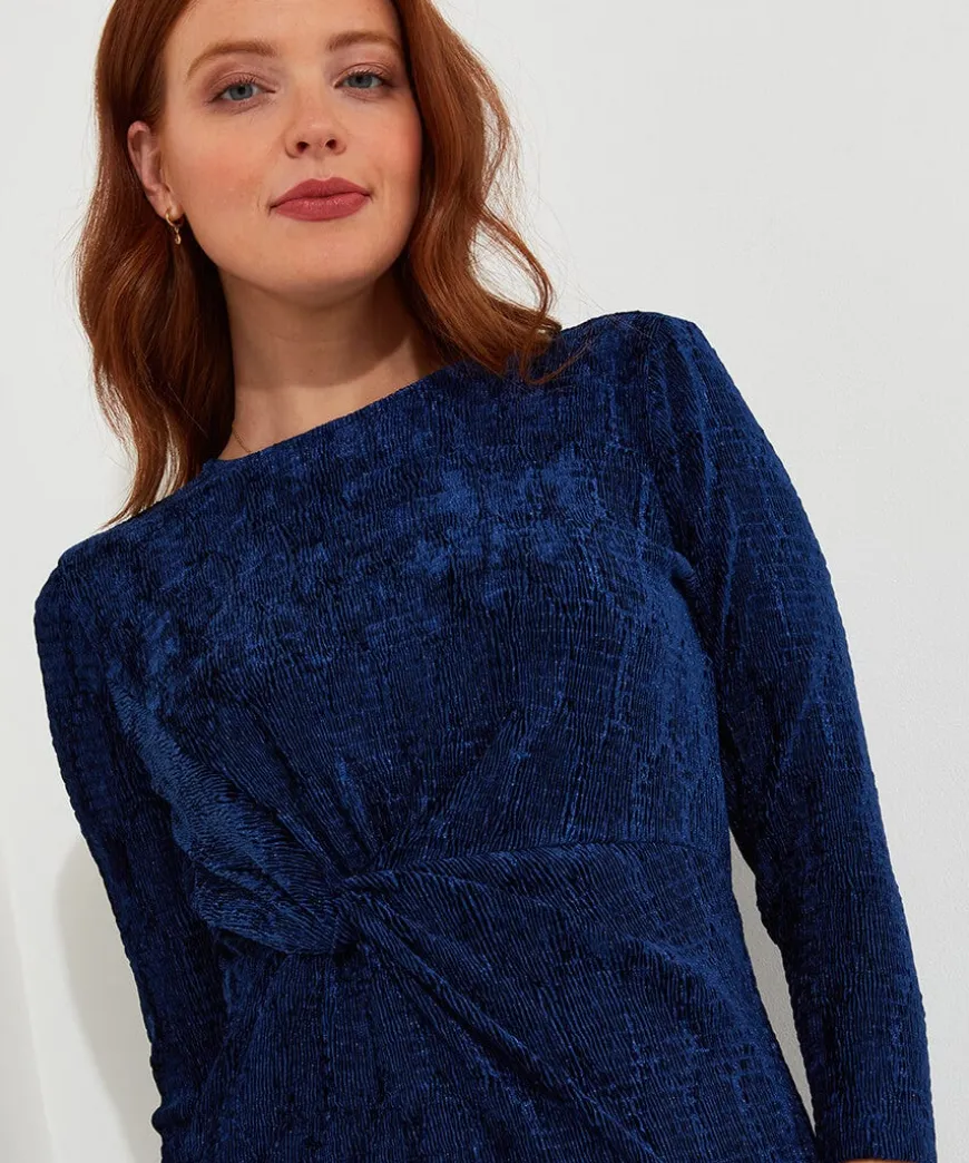 Vivian Stretch Velour Dress