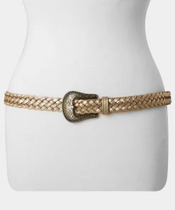 Western Shimmer Suede Belt