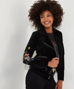 Wild And Free Embroidered Boutique Jacket