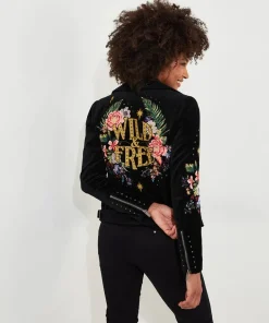 Wild And Free Embroidered Boutique Jacket