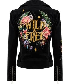 Wild And Free Embroidered Boutique Jacket