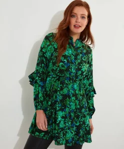 Winter Florals Tunic Dress